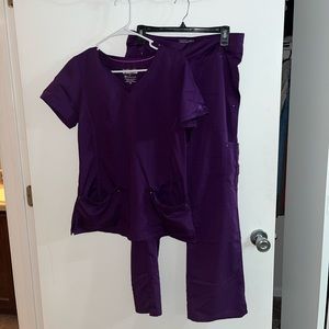 purple scrubs